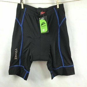 VEOBIKE Size L Padded Crotch Shorts Bike Cycling Spinning Bicycle Black Spandex